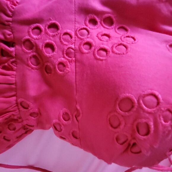 *TIBI EYELET DESIGNER RED DRESS Final Discount - Picture 2 of 11